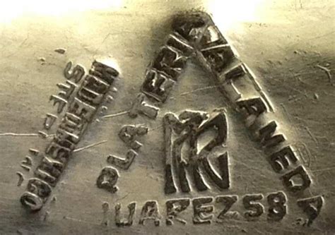 Mexico Silver Hallmarks And Mexican Makers Trade Marks Pl Q