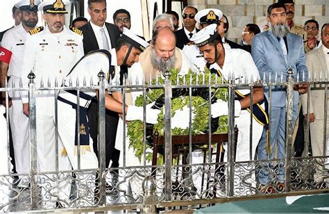 Federal Minister For Commerce Jam Kamal Khan Offering Fateha At The