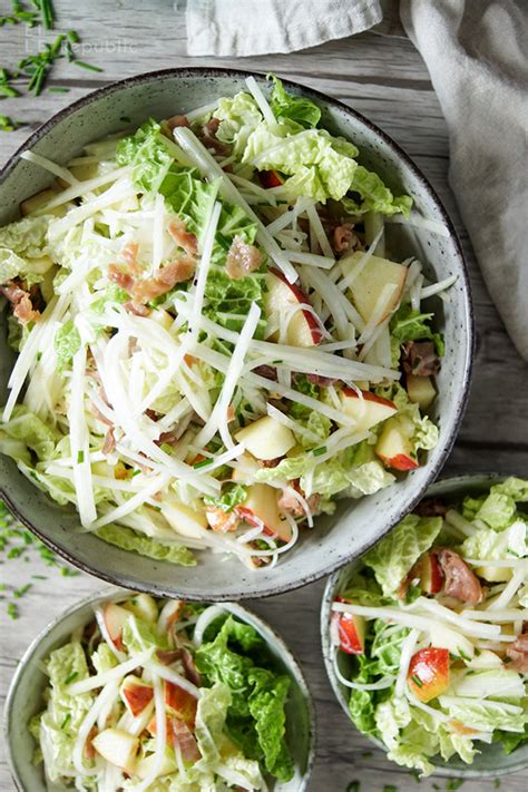 Kohlrabi Apfel Salat Mit Honig Dijon Dressing Rezept Elle Republic