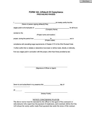 Construction Affidavit Fill And Sign Printable Template Online