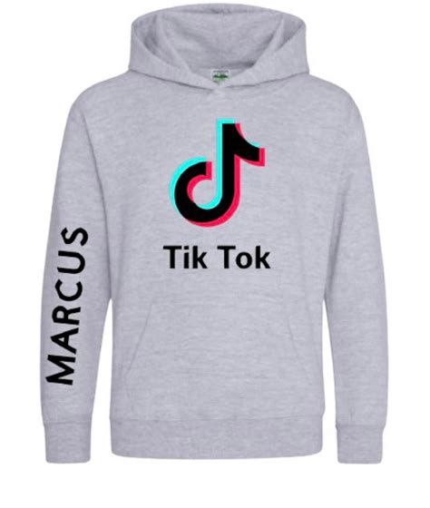 Personalised Tiktok Hoodie Fyp Hoodie Tik Tok Jumper Etsy