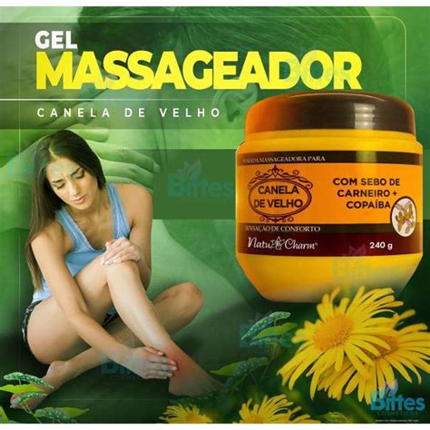 POMADA MASSAGEADORA CANELA DE VELHO NATU CHARM COSMÉTICOS Bittes