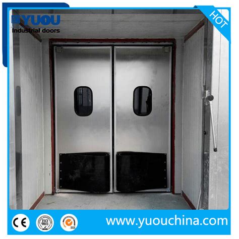 Stainless Steel Double Leaf Impact Swinging Traffic Doors China