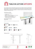 Table d orientation en acier thermolaqué ARTCORPS Empreinte