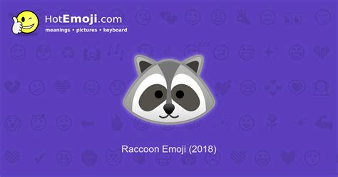 🦝 Raccoon Emoji Meaning with Pictures: from A to Z