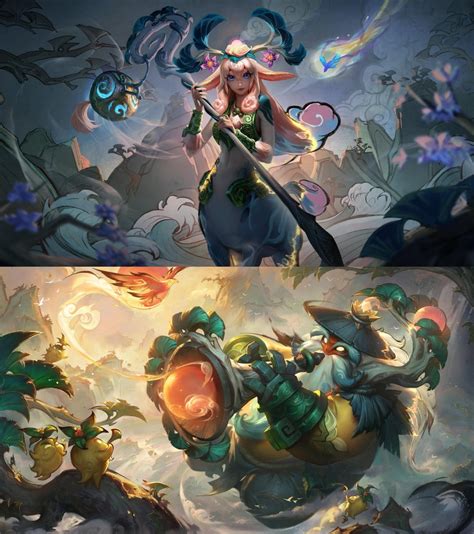 Shan Hai Scrolls Lillia Bard Kogmaw Et Tahm Kench Splash Arts 🖋️