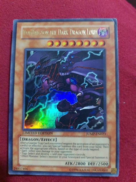 Yu Gi Oh TCG Van Dalgyon The Dark Dragon Lord Shonen Jump Promo JUMP