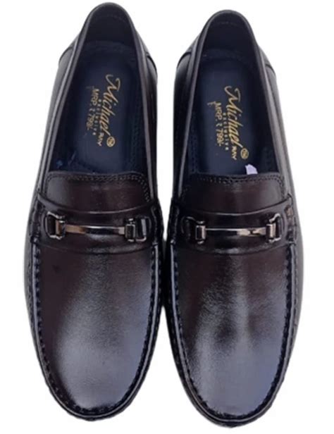 Male Leather Michael Ray Men Casual Loafer Shoes Brown At Rs 360 Pair