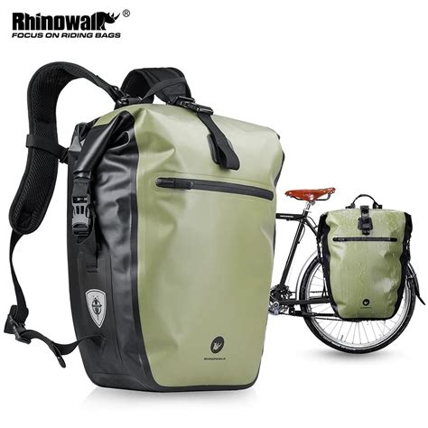 Rhinowalk Bike Side Bag Waterproof 27l Big Capacity Bicycle Rear Seat Pannier Pack