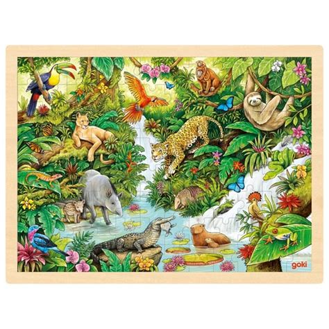 Puzzle En Bois Dans La Jungle Goki Pi Ces Chouchous Fr