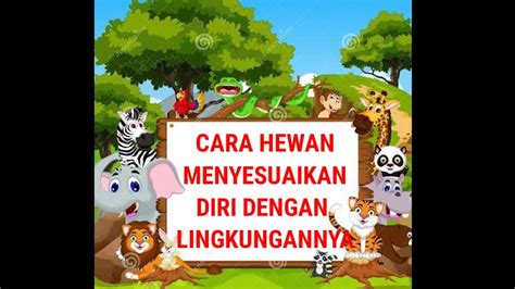 Cara Hewan Menyesuaikan Diri Dengan Lingkungannya YouTube