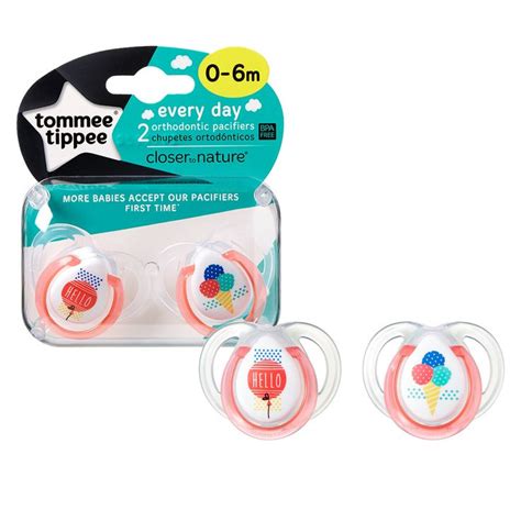 Tommee Tippee Every Day Pacifiers Symmetrical Design Bpa Free