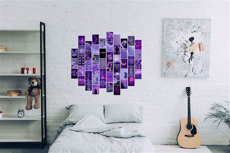 KOLL DECOR Purple Pictures Wall Decor Aesthetic Wall Collage Kit – 50 ...