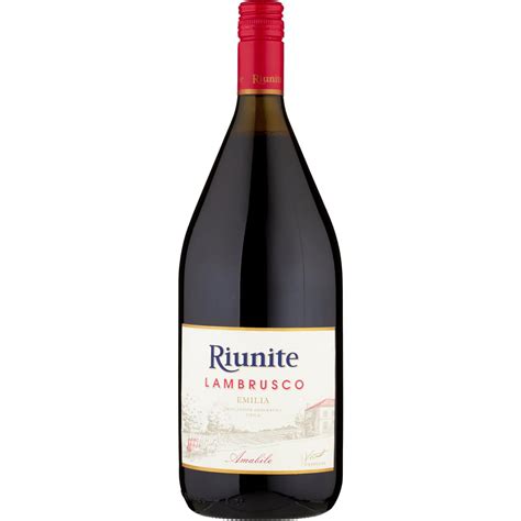 Vino Rosso Lambrusco Frizzante Amabile Igt Emilia Riunite Ml