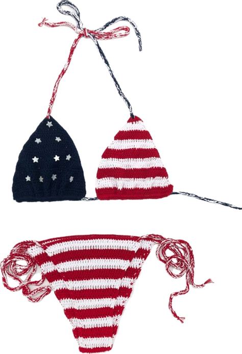 Dacrwekz Hand Crochet Bikini Piece Strappy Adjustable Bra Swimwear Bikini Set Hand Knitting