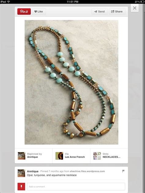 Pin By Rebecca On Bead And Jewelry Beaded Necklace Jewelry