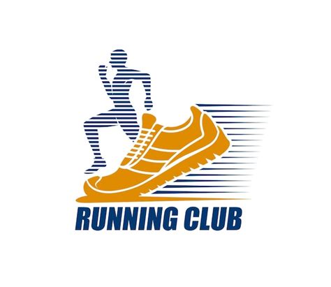 Premium Vector | Marathon run sport icon fitness club symbol running ...