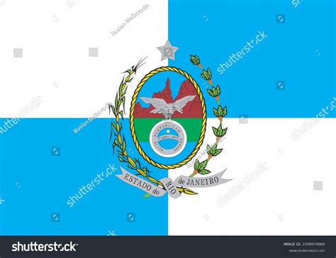 Rio De Janeiro Flag State Brazil Stock Vector (Royalty Free) 2209974869 ...