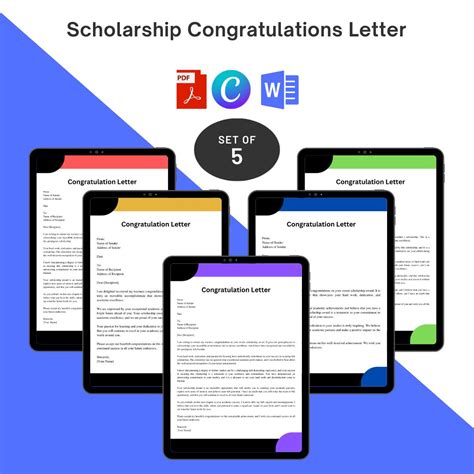 Scholarship Congratulations Letter Sample With Examples