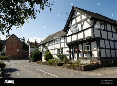 Weobley village Herefordshire England Stock Photo - Alamy