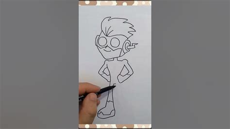 How To Draw Kid Flash ⚡ From Teen Titans Go Learn To Draw Shorts