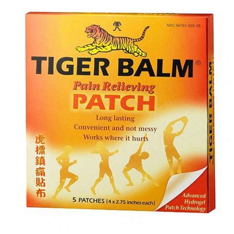 Pain Relieving Patch 5 Patches By Tiger Balm