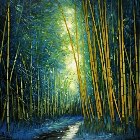 painting bamboo trees pictures