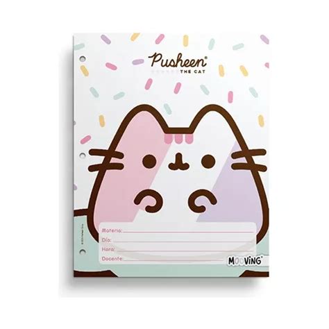 Separadores Pusheen Nº 3 Escolar Materia Carpeta X 6 Mooving en venta