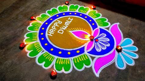 Diwali 2023 Special Freehand Rangoli Deepavali Beautiful Rangoli Diwali