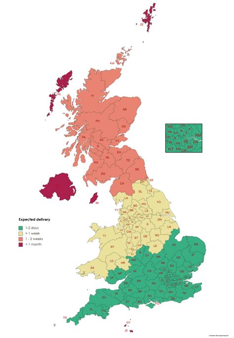 Make your own UK postcode map with MapChart - Blog - MapChart