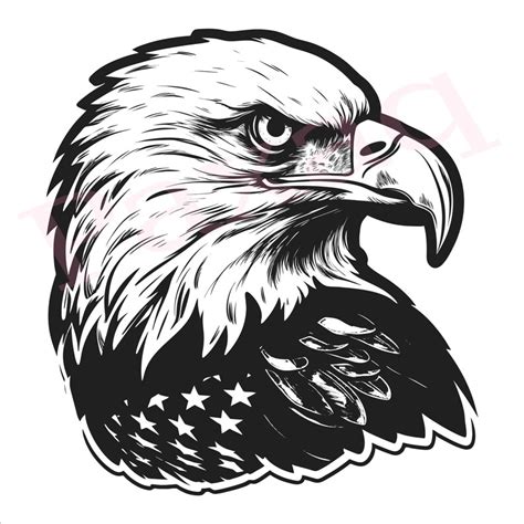 Bald Eagle Svg Stars And Stripes Svg Eagle With National Flag Svg