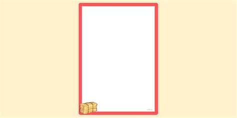 FREE Hay Bale Page Border Page Borders Twinkl