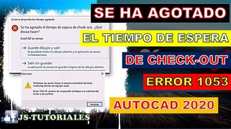 Se Ha Agotado El Tiempo De Espera En Check Out En Autocad Error