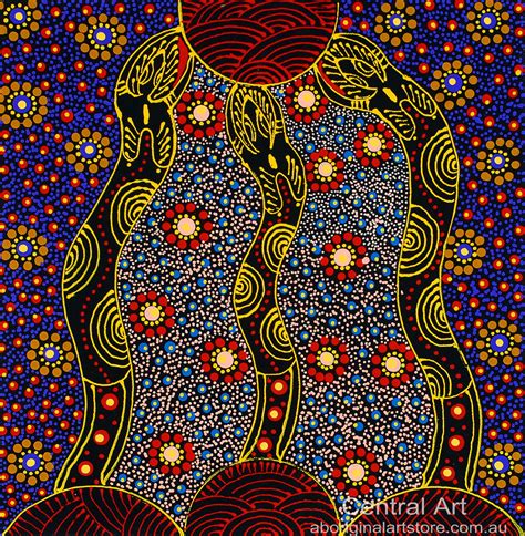 Dreamtime Sisters By Colleen Wallace Nungari Depicts The Ancestral