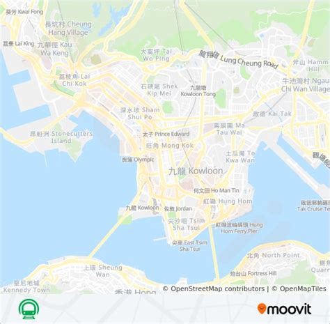 觀塘綫 Kwun Tong Line路線：時刻表，站點和地圖 往黃埔 To Whampoa （更新）