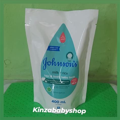 Jual JOHNSON S Milk Rice Hair Body Baby Bath 400ml Shopee Indonesia