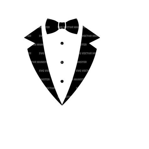 Tuxedo Svg Tux Svg Bow Tie Svg Groom Svg Wedding Vector Inspire Uplift