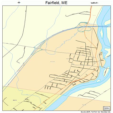 Map Of Fairfield Maine Tour Map