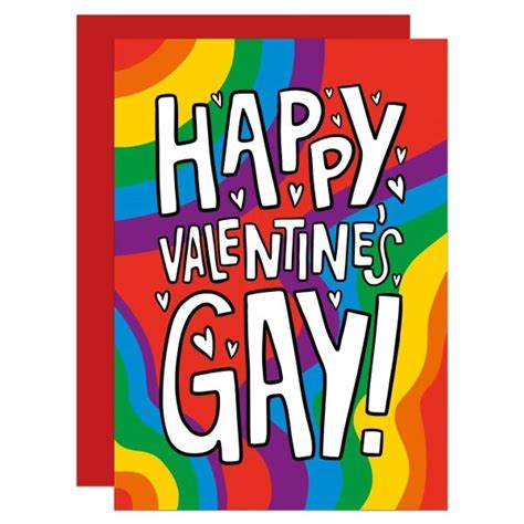 Gay Valentines Card A6 Funny Lgbtq Card