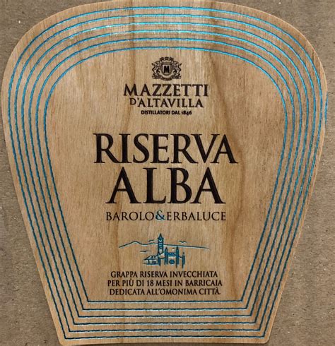 Grappa Riserva Alba Barolo E Erbaluce Mazzetti D Altavilla