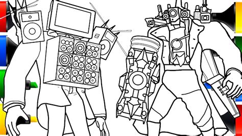 Titan Cameraman Coloring Pages Printable For Free Download