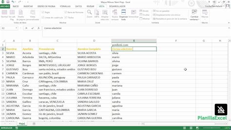 Funci N Mayusc Minusc Y Nompropio En Excel Youtube