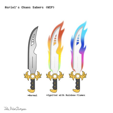 Working On Asriels Chaos Sabers And Looking For Feedback Any