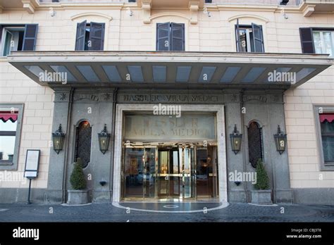 Hassler Vella Medici¡ Hotel Via Sistina Rome Stock Photo Alamy