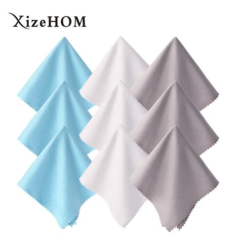 25 25cm 9pcs Microfiber Cleaning Cloth For All Eyeglasses Glasses Phones Tablets Lens