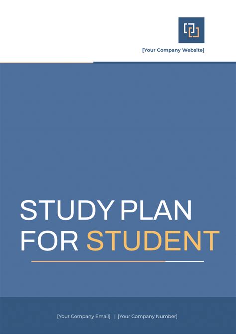Free Study Plan Guide Templates To Edit Online And Print