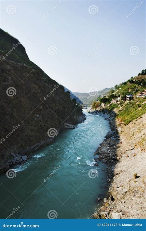 Bhagirathi River At Gangotri Uttarkashi District Uttarakhand Stock