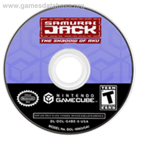 Samurai Jack The Shadow Of Aku Nintendo Gamecube Artwork Disc