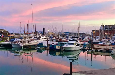 Solve Sunset on Ramsgate Harbour, 8 July 2022 jigsaw puzzle online with ...