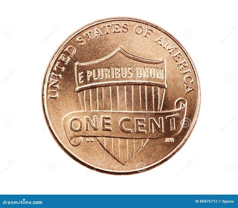 Dinero Americano Una Moneda Del Centavo Foto De Archivo Imagen De